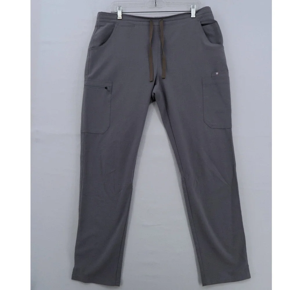 FIGS Technical Collection Scrub Pants Graphite Gray Mens Medium TW2000R Cargo